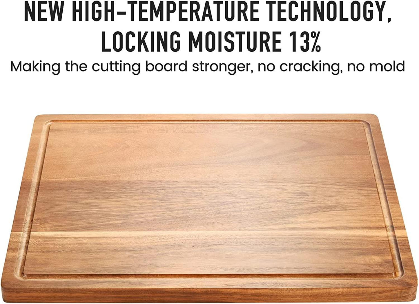 Wood Cutting Boards for Kitchen, Large Charcuterie boards, Reversible Wooden Chopping Board-1